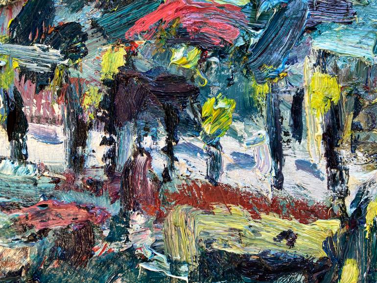 Original Abstract Cities Painting by John Kilduff