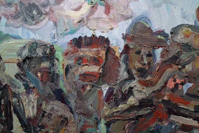 Original People Painting by John Kilduff