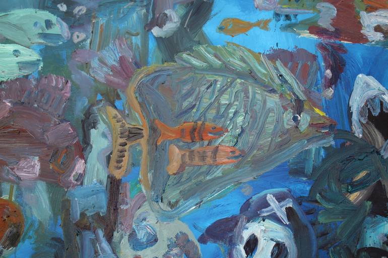Original Conceptual Fish Painting by John Kilduff