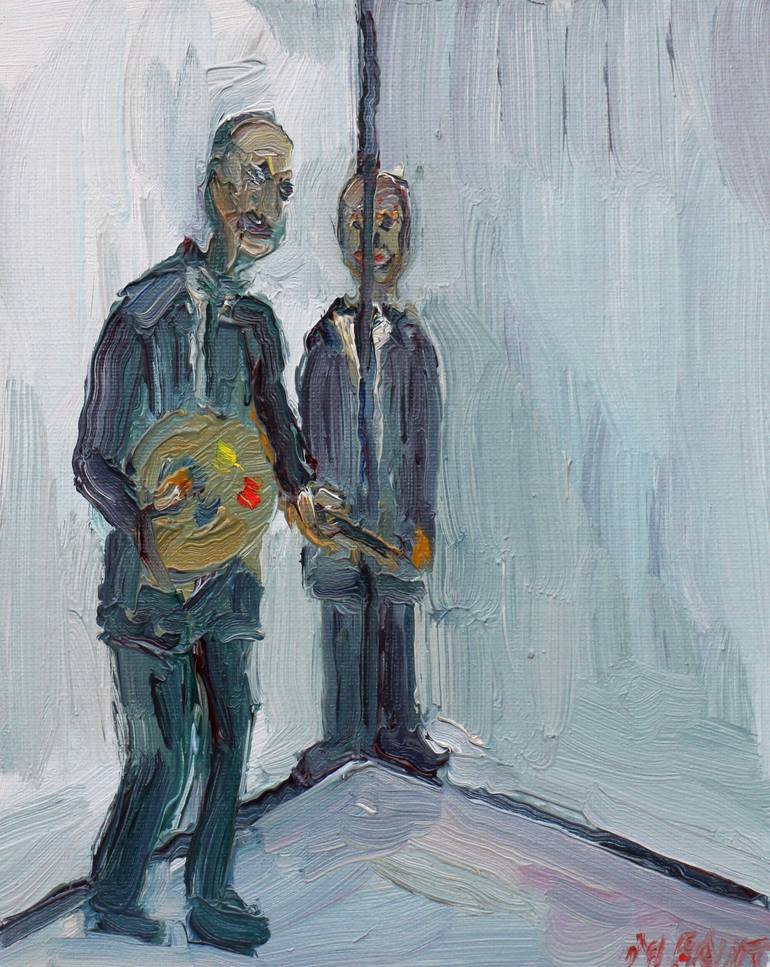 Painting myself into a corner Painting by John Kilduff Saatchi Art