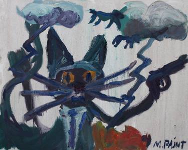 Print of Expressionism Cats Paintings by John Kilduff