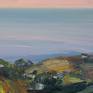 Plein air painting of Kanan Road in Malibu, California.