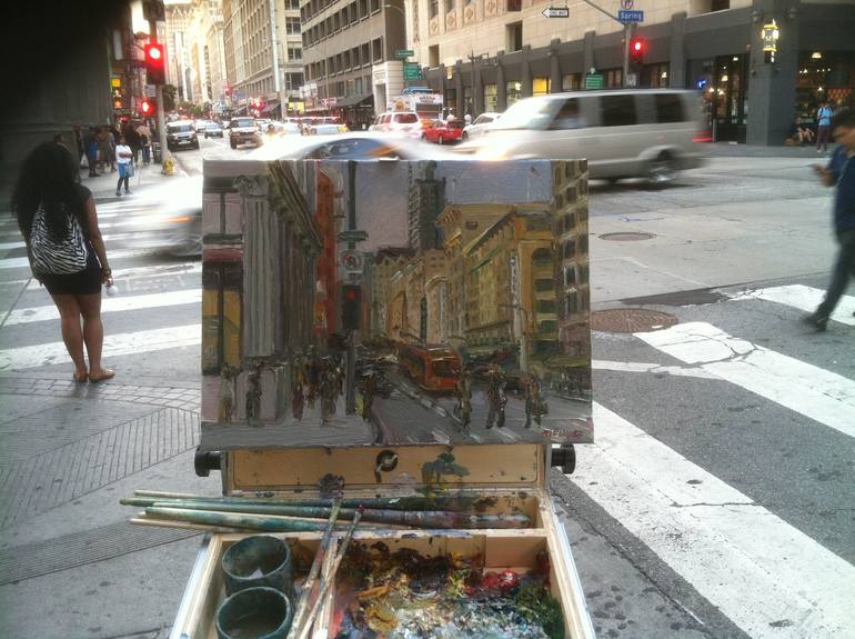 Original Impressionism Cities Painting by John Kilduff