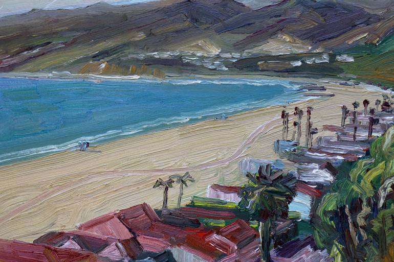 Original Impressionism Beach Painting by John Kilduff