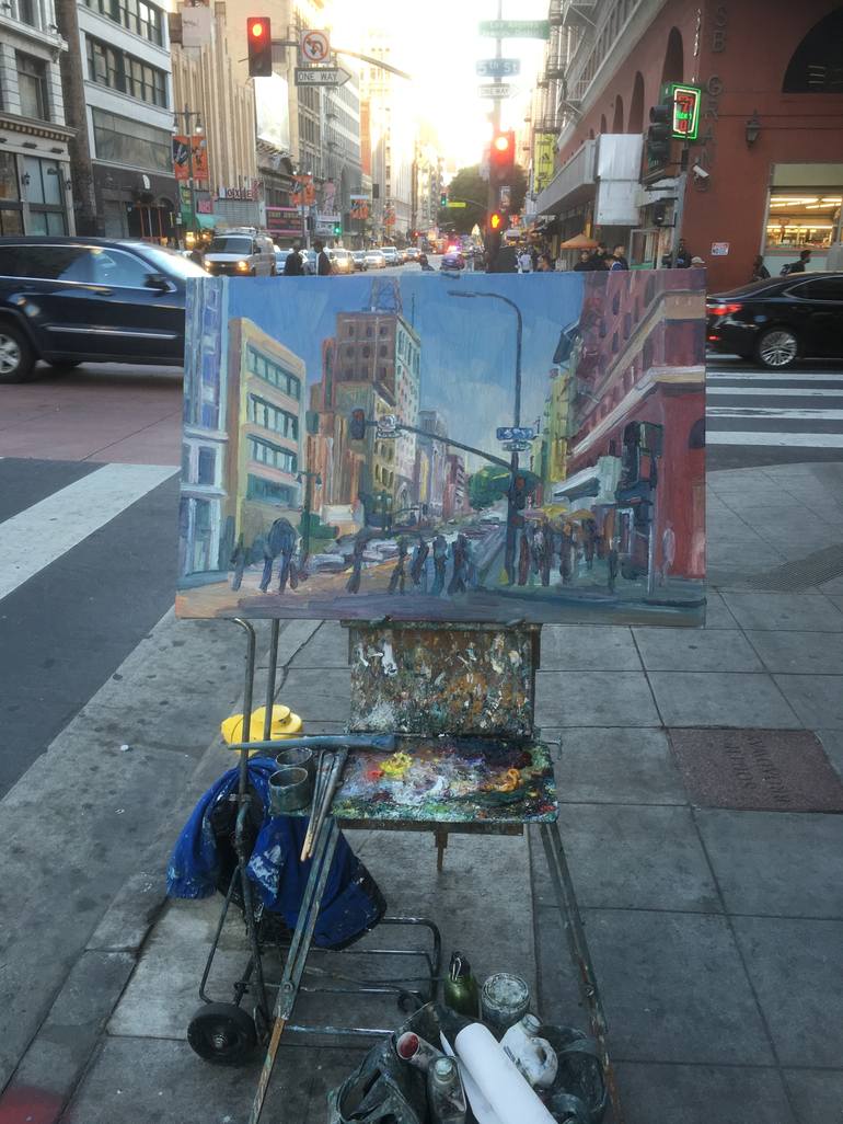 Original Impressionism Cities Painting by John Kilduff