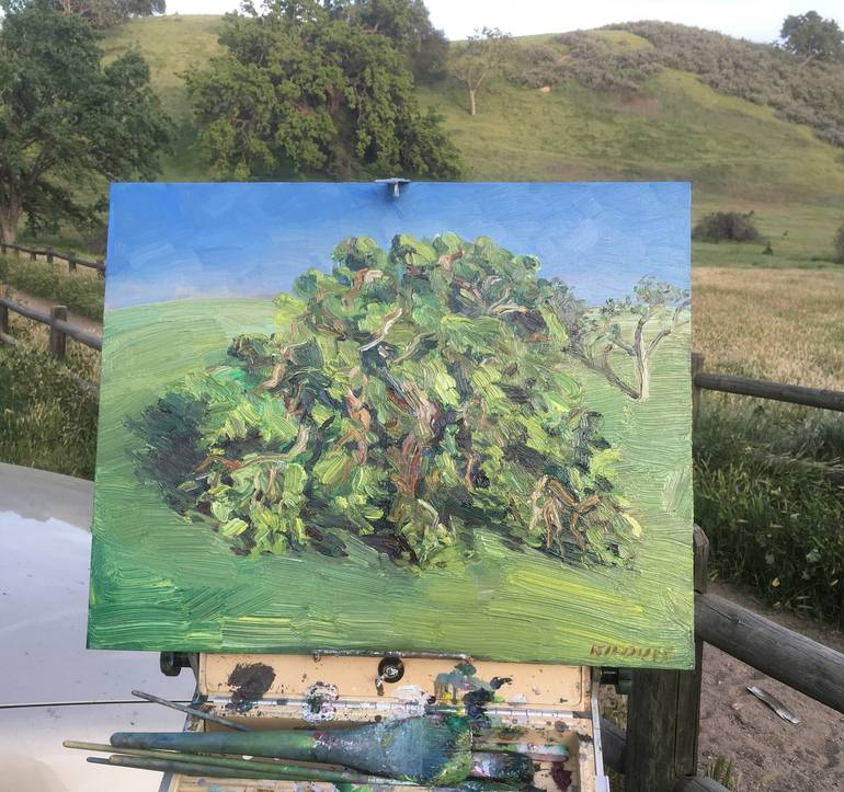 Original Impressionism Tree Painting by John Kilduff