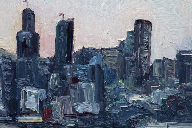 Original Impressionism Cities Painting by John Kilduff