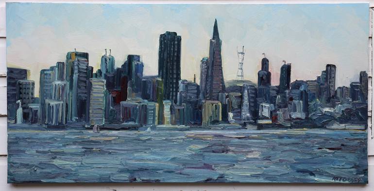 Original Impressionism Cities Painting by John Kilduff