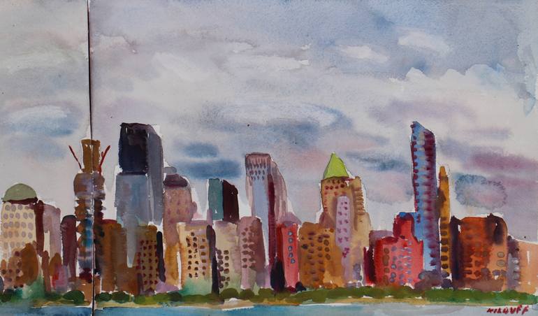 Original Impressionism Cities Painting by John Kilduff