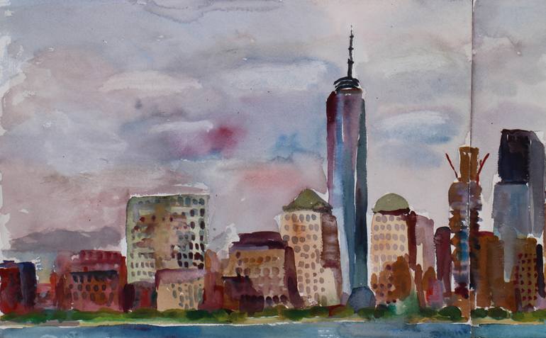 Original Impressionism Cities Painting by John Kilduff