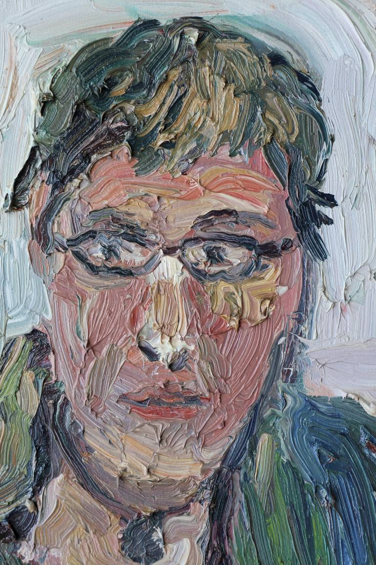 Original Expressionism Portrait Painting by John Kilduff