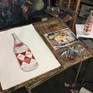 Still life of an old coke bottle. Watercolor on Arches cold pressed 140 lb watercolor paper.