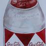 Still life of an old coke bottle. Watercolor on Arches cold pressed 140 lb watercolor paper.
