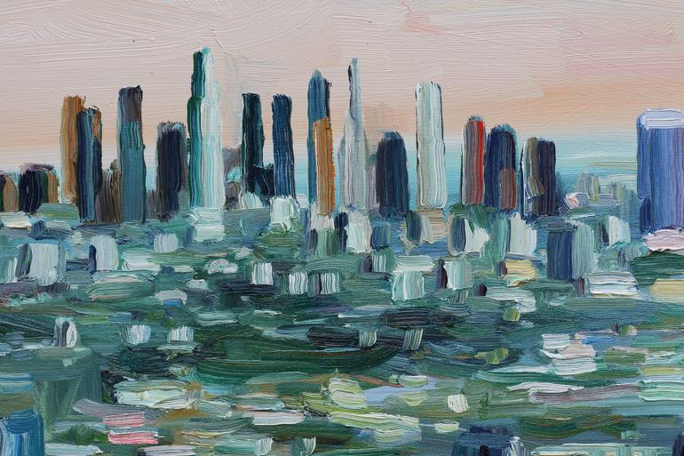 Original Fine Art Cities Painting by John Kilduff