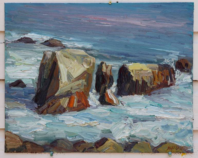 Original Impressionism Seascape Painting by John Kilduff