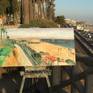 Large plein air (painted on location) oil painting of the Santa Monica Bay.