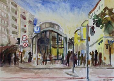 Original Impressionism Cities Paintings by John Kilduff