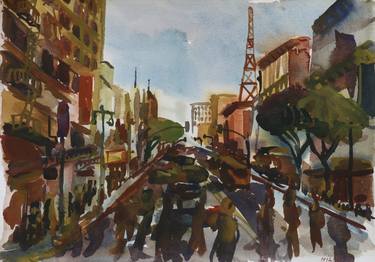 Print of Expressionism Cities Paintings by John Kilduff
