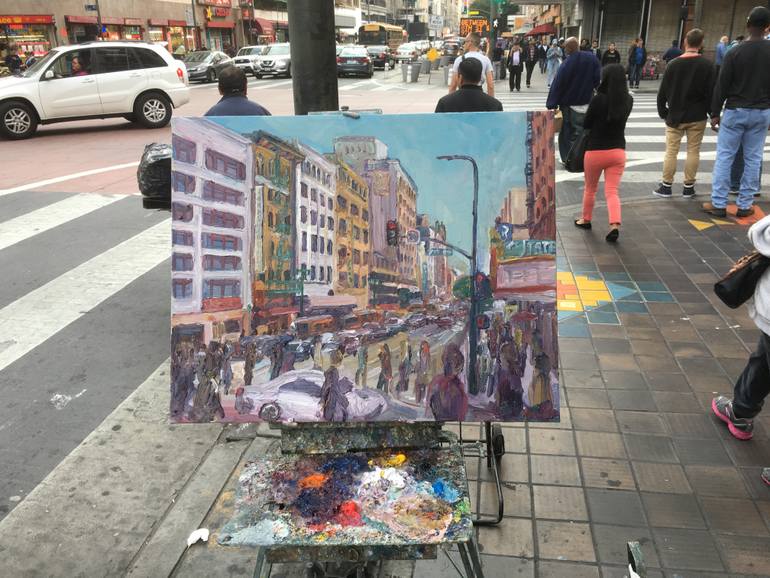 Original Impressionism Cities Painting by John Kilduff