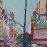 Plein air (painted on location) oil painting of 7th and Broadway in Downtown Los Angeles, California. This painting was done for the 2018 Los Angeles Plein Air Festival. I won the Grand Prize for one of my other paintings.