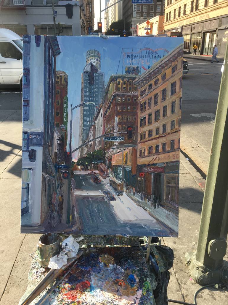 Original Impressionism Cities Painting by John Kilduff