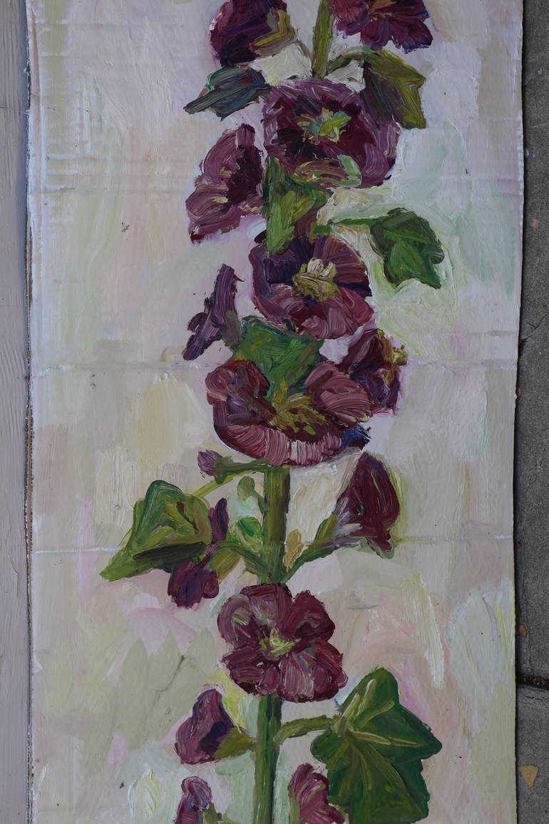 Original Folk Floral Painting by John Kilduff