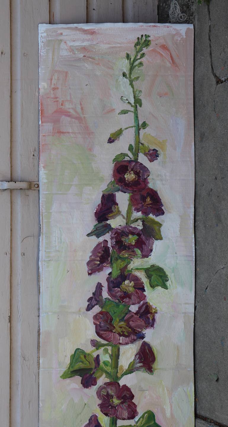 Original Folk Floral Painting by John Kilduff