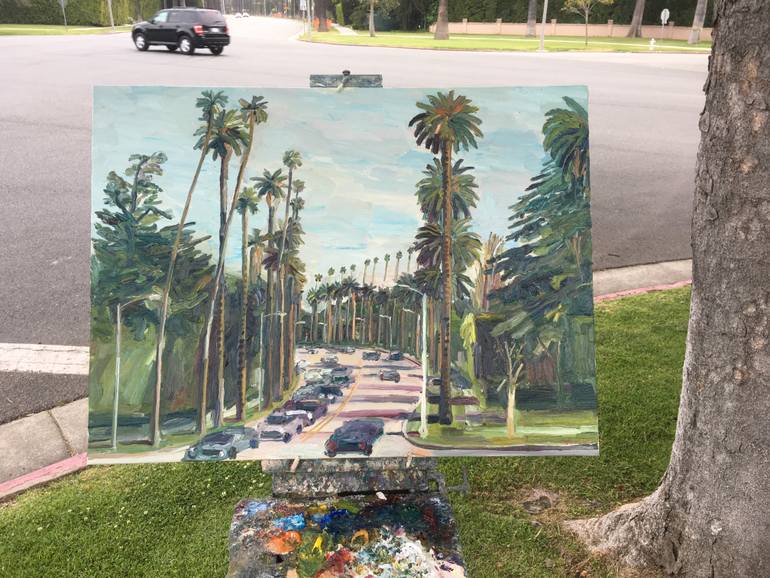 Original Impressionism Cities Painting by John Kilduff