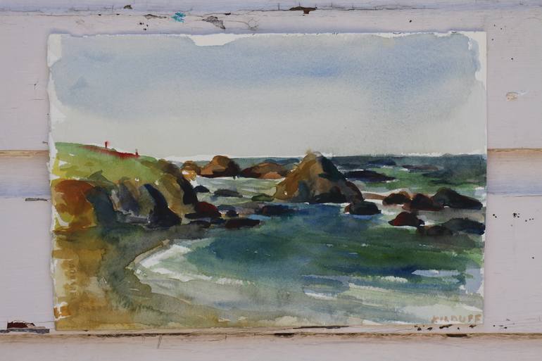 Original Impressionism Seascape Painting by John Kilduff