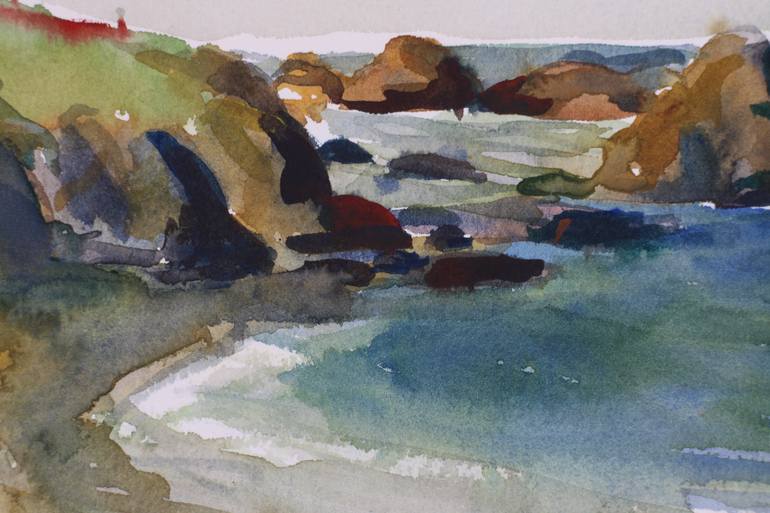 Original Impressionism Seascape Painting by John Kilduff