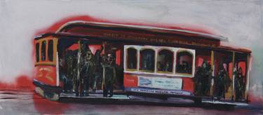 Print of Street Art Train Paintings by John Kilduff