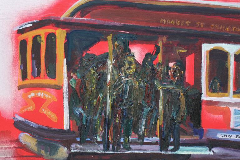 Original Train Painting by John Kilduff