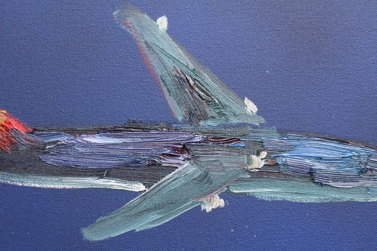 Original Impressionism Airplane Painting by John Kilduff