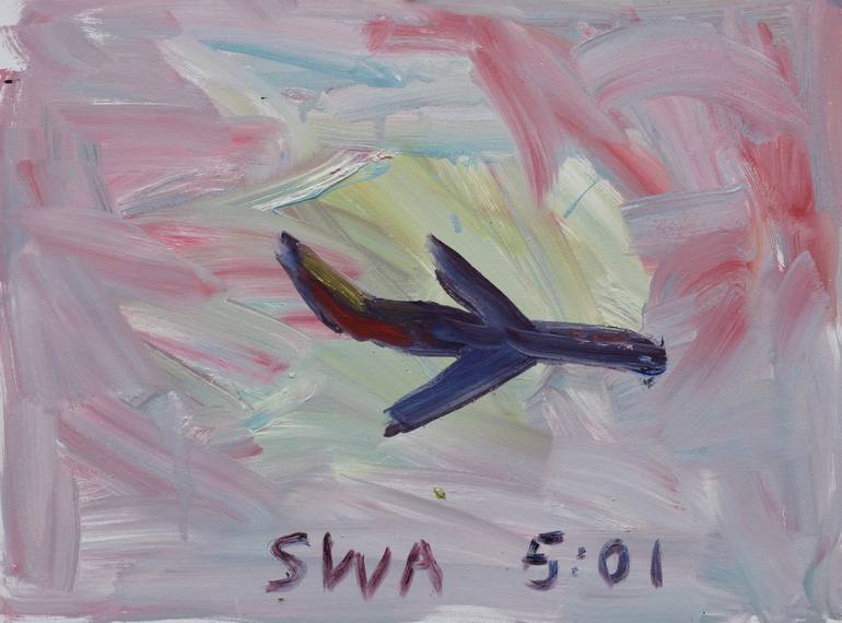 Original Fine Art Airplane Painting by John Kilduff