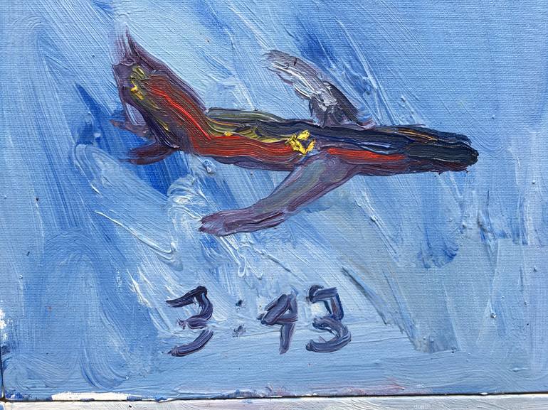 Original Airplane Painting by John Kilduff