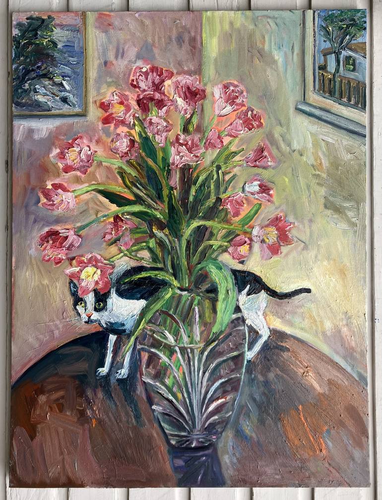 Original Floral Painting by John Kilduff