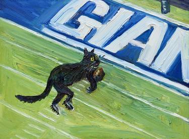 Print of Documentary Cats Paintings by John Kilduff