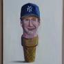 From my Ice Cream Parlor series where I painted people and objects on ice cream cones.