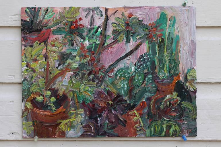 Original Impressionism Garden Painting by John Kilduff
