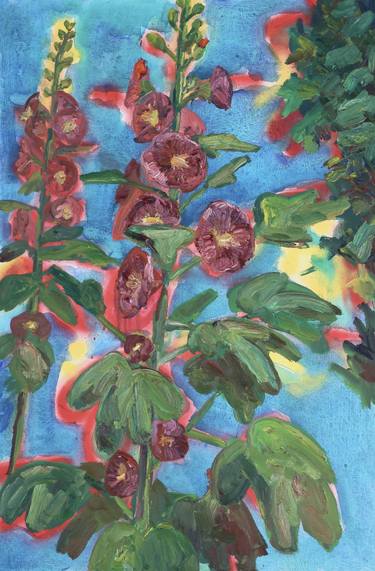 Original Figurative Garden Paintings by John Kilduff