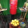 I painted two still life's of a bowl of lemons while punching a punching bag. This is the one I did with my right hand. Here's the video of the performance: https://youtu.be/N_58UbcY-9s