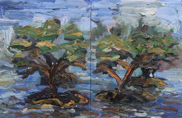 Original Expressionism Garden Paintings by John Kilduff