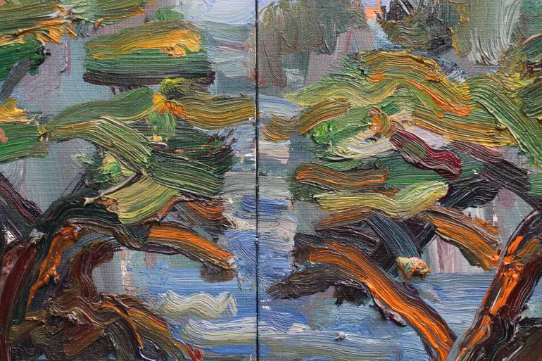 Original Expressionism Garden Painting by John Kilduff