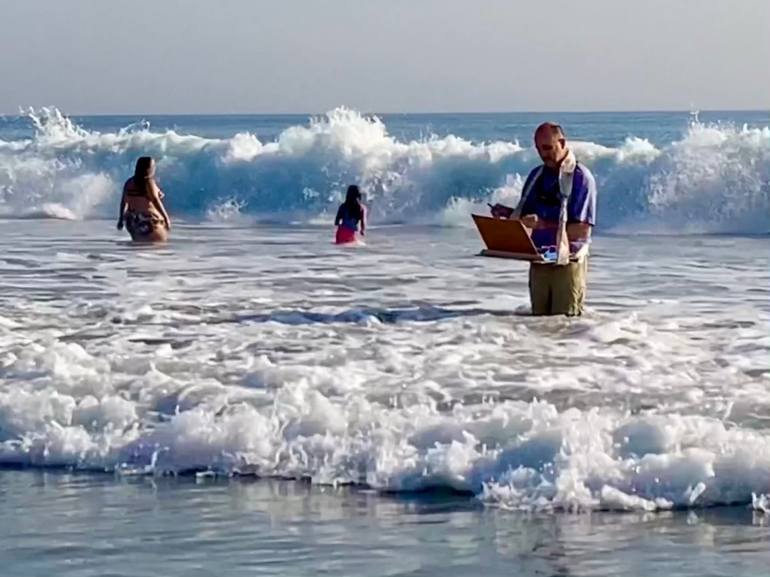 Original Documentary Seascape Painting by John Kilduff