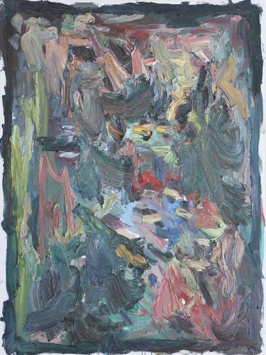 Saatchi Art Artist John Kilduff; Paintings, “Card players performance painting” #art