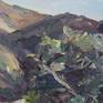 Plein air oil painting from the park just off of Laguna Canyon Road in Laguna Beach, California.