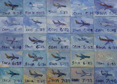 Original Conceptual Airplane Paintings by John Kilduff