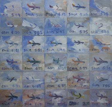 Original Documentary Airplane Paintings by John Kilduff