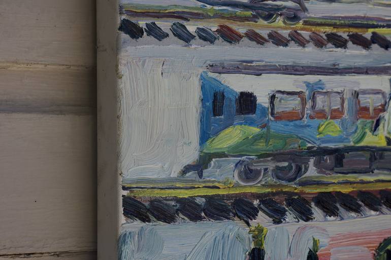 Original Documentary Train Painting by John Kilduff