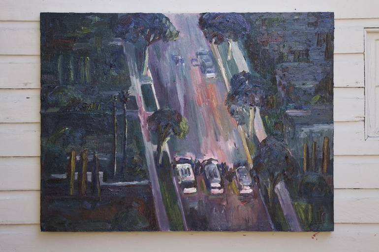 Original Documentary Cities Painting by John Kilduff